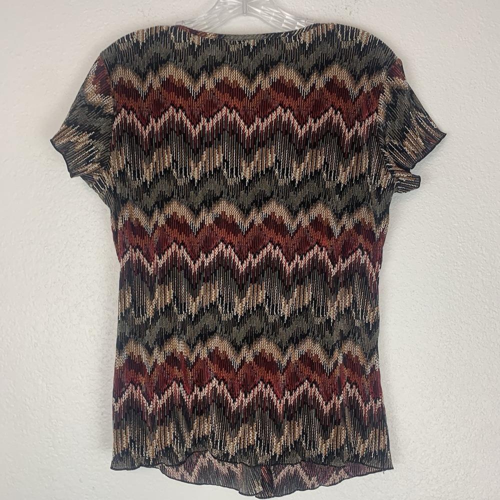 Brittany Black Top Womens Small Y2K Crinkle Whimisgoth‎ Sheer Lightweight Boho - Picture 3 of 7